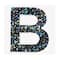 12 Pack: Black AB Letter Bling Sticker by Recollections®